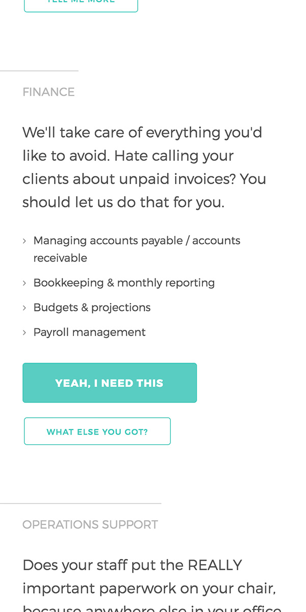 Screenshot of Raven&Co website on a mobile device